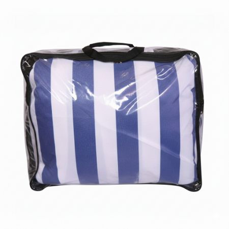 تصویر  چادر ماشین glk 350 مدل آبی راه راه ضدآب فابریکی