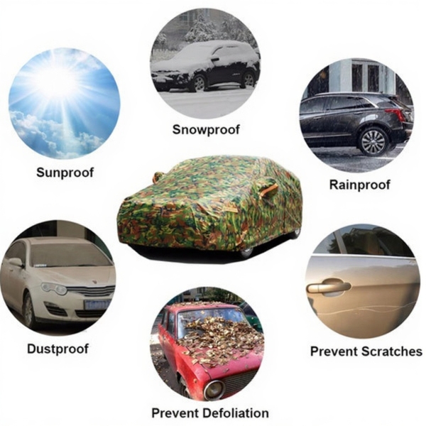 تصویر  چادر ماشین e200 مدل چریکی ضدآب و آفتاب و باد