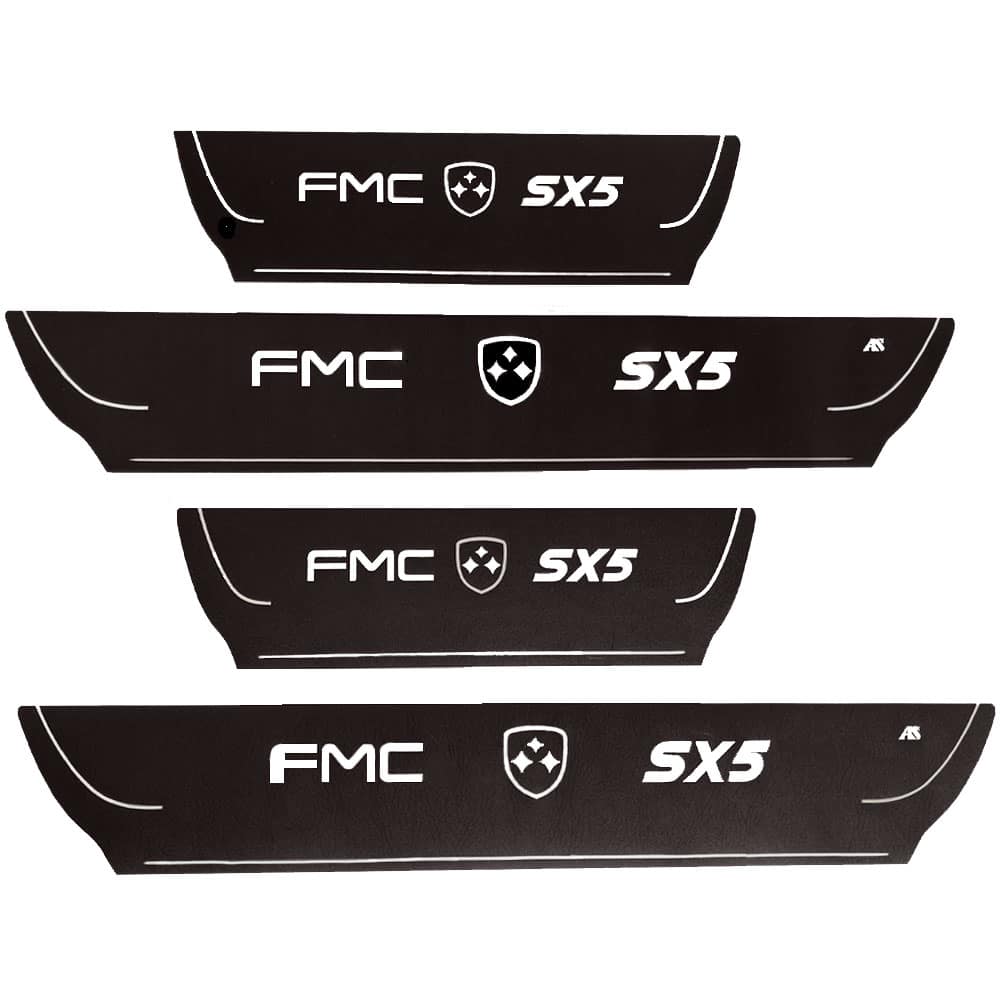 تصویر  برچسب پا رکابی FMC SX5 طرح چرم