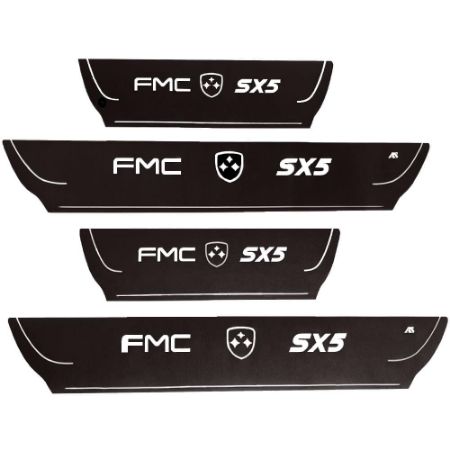 تصویر  برچسب پا رکابی FMC SX5 طرح چرم